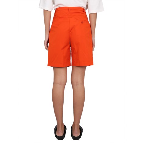 aspesi cotton poplin shorts