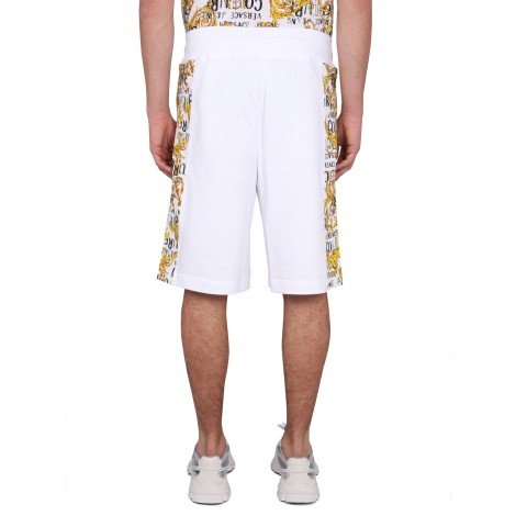 versace jeans couture bermuda with logo