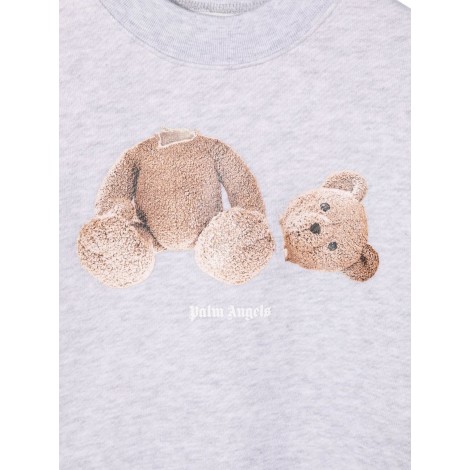 palm angels felpa con stampa bear