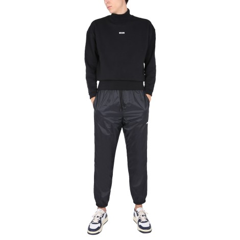 msgm nylon jogging pants