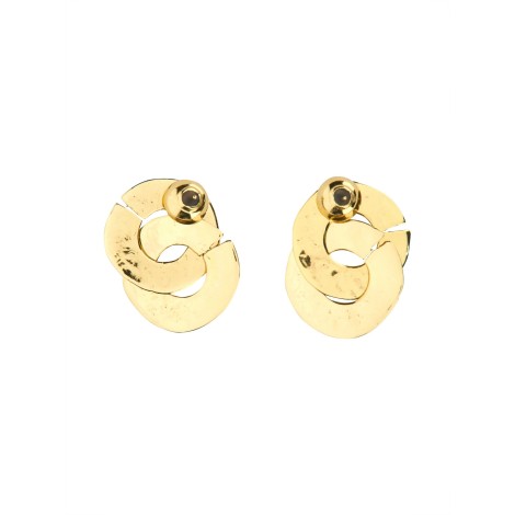 patou double coin earrings