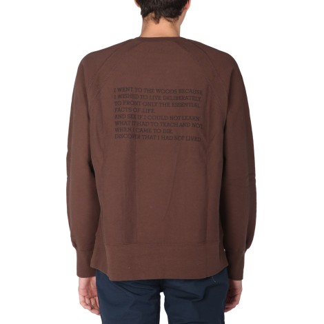 engineered garments printed sweatshirt 