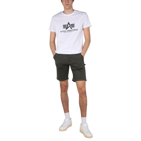 alpha industries logo print t-shirt