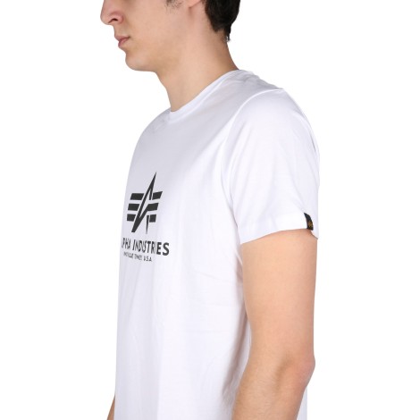 alpha industries logo print t-shirt