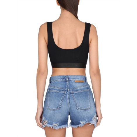 stella mccartney crop top with ribbon s wave