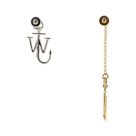 jw anderson asymmetric anchor earrings