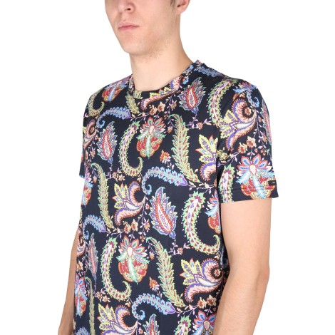 etro floral paisley t-shirt