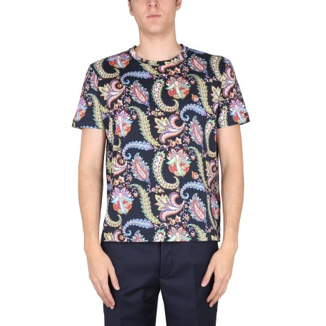 etro floral paisley t-shirt