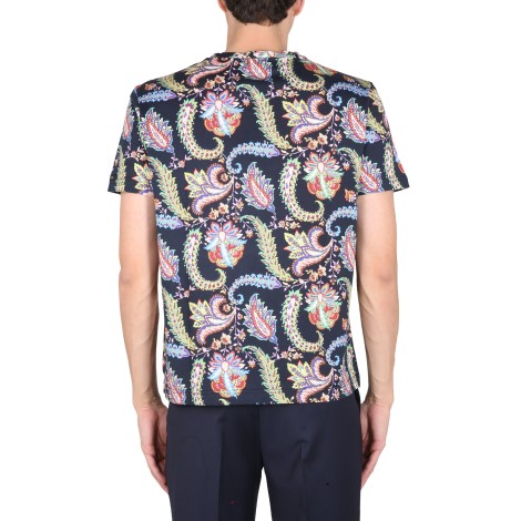 etro floral paisley t-shirt