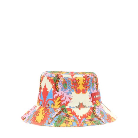 etro bucket hat liquid paisley