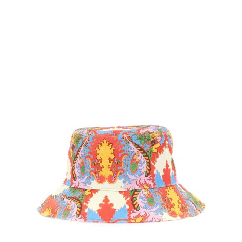 etro bucket hat liquid paisley