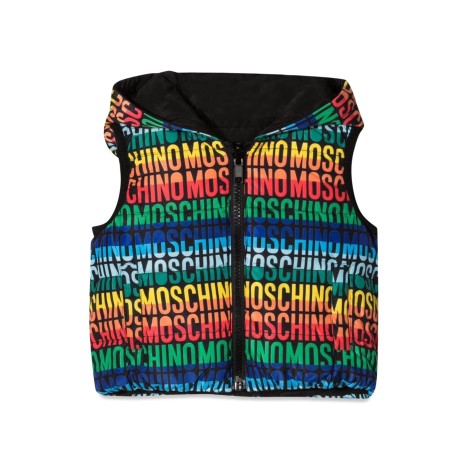 moschino gilet reversibile con cappuccio