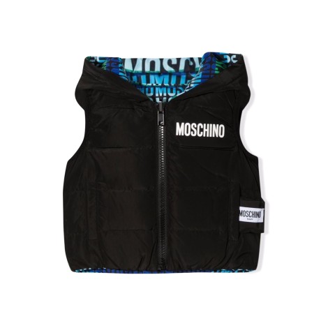 moschino gilet reversibile con cappuccio