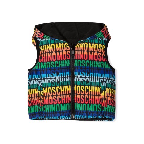 moschino gilet reversibile con cappuccio