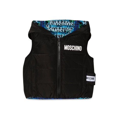 moschino gilet reversibile con cappuccio