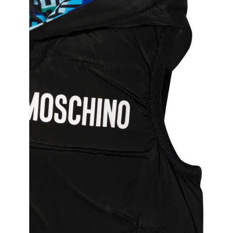 moschino gilet reversibile con cappuccio