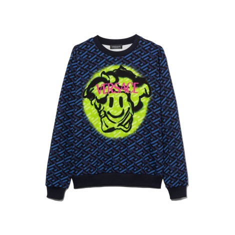 versace sweatshirt monogram emoji medusa