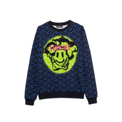 versace sweatshirt monogram emoji medusa