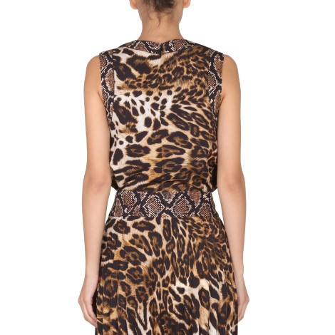 boutique moschino animal print top