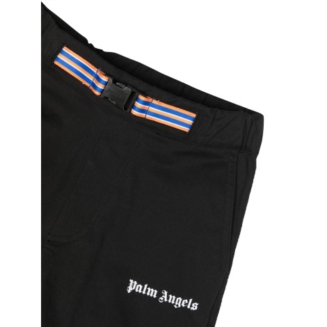 palm angels logo belt insert pants