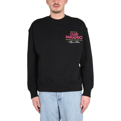 msgm sweatshirt with logo print