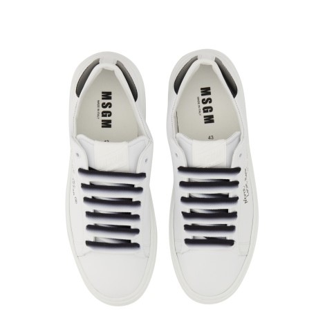 msgm leather sneaker