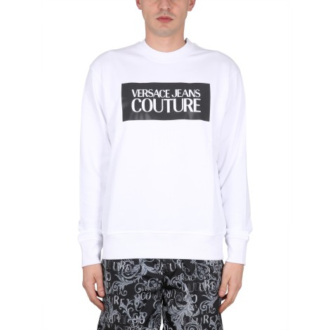 versace jeans couture sweatshirt with logo box