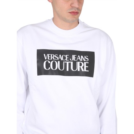 versace jeans couture sweatshirt with logo box