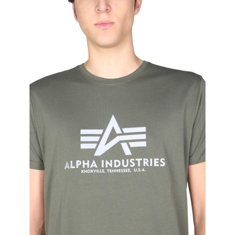 alpha industries t-shirt with laminated logo