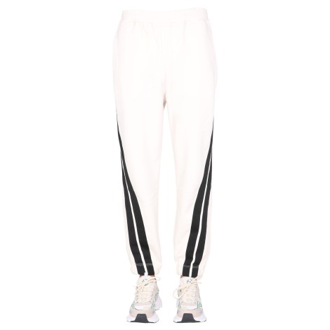 msgm trousers with contrasting bands