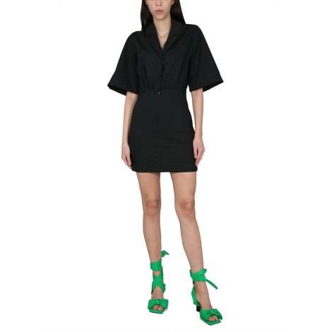 ganni v-neck dress