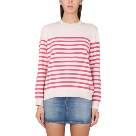 a.p.c. jersey with stripe pattern