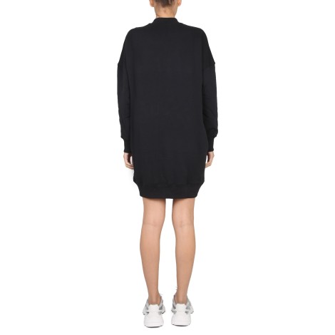 msgm brushed logo dress