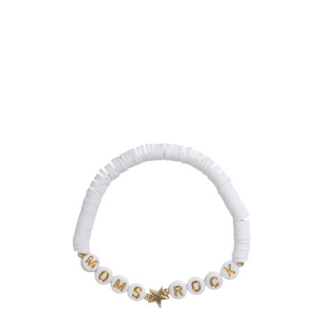 label k elastic bracelet with pearls