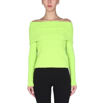 msgm boat neck top