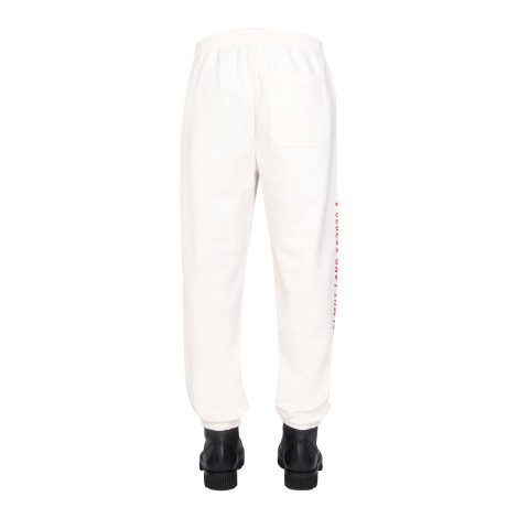 helmut lang logo print jogging pants 