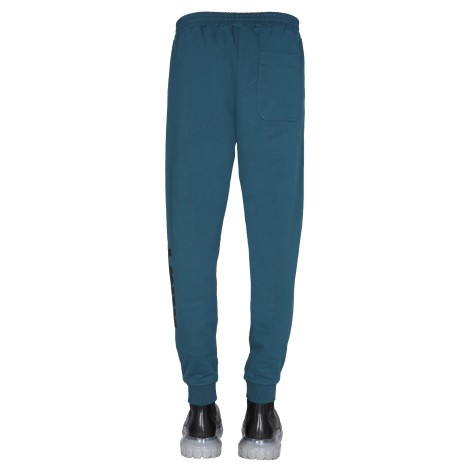 helmut lang jogging pants with logo print