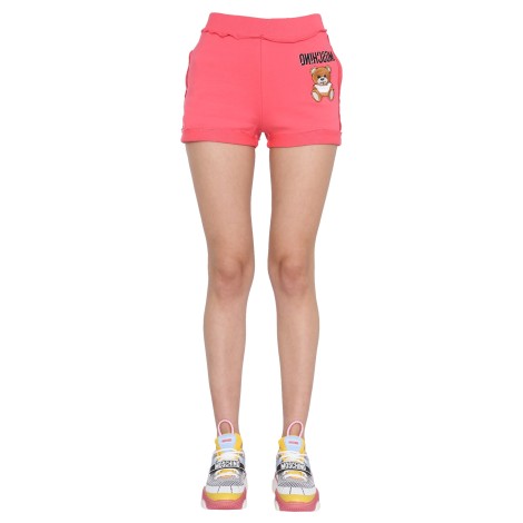 moschino teddy inside out shorts