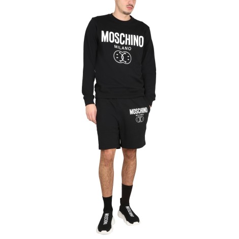 moschino bermuda with logo