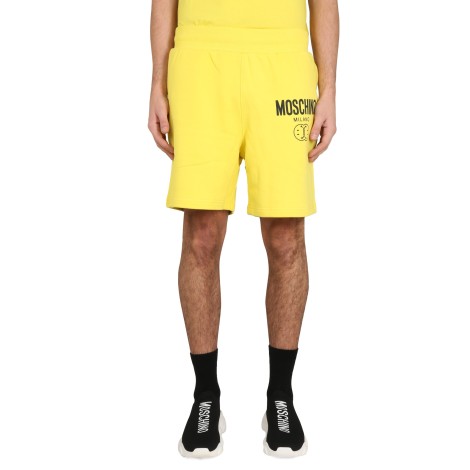 moschino bermuda with logo