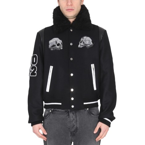 amiri skull varsity jacket