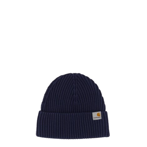 carhartt wip beanie hat with logo