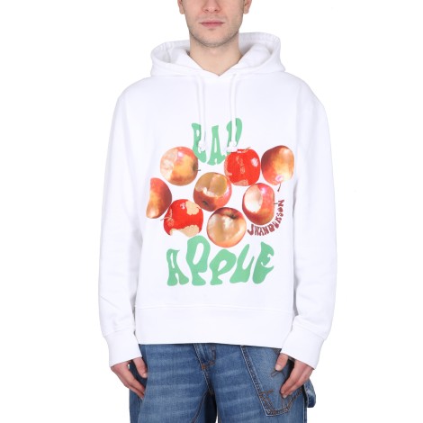 jw anderson bad apple print hoodie