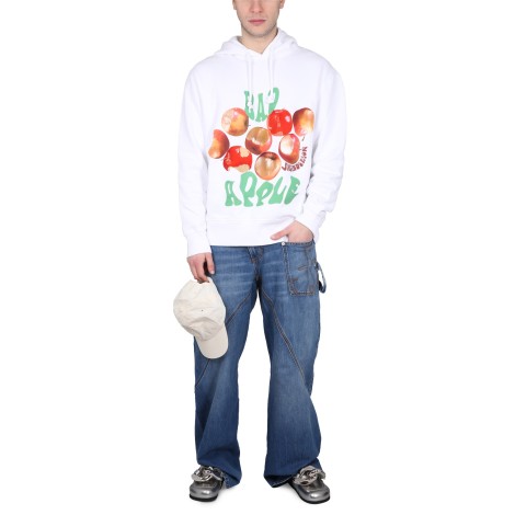 jw anderson bad apple print hoodie