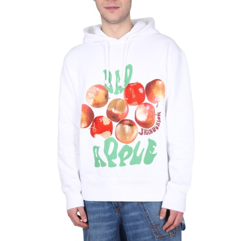 jw anderson bad apple print hoodie