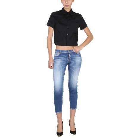 dsquared cropped shirt