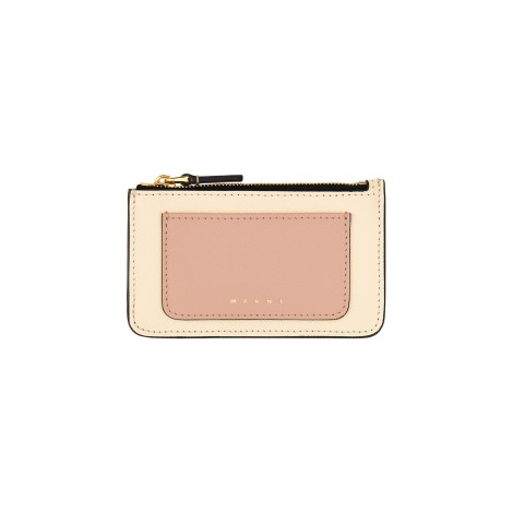 marni saffiano leather card case