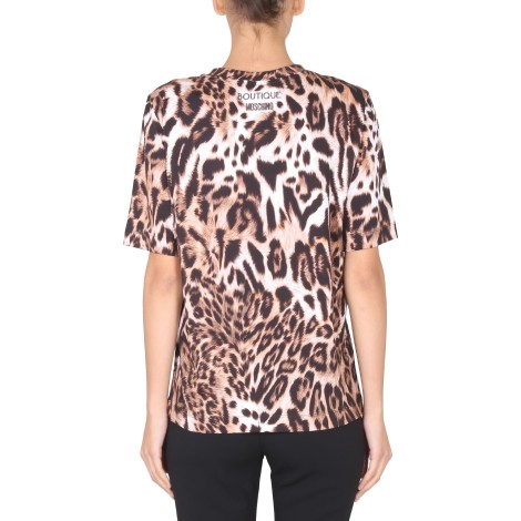 boutique moschino animal print t-shirt