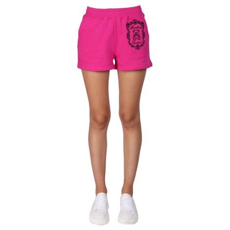 moschino shorts with logo