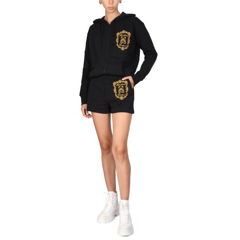 moschino shorts with logo